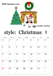 January Christmas calendar