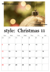 November Christmas calendar