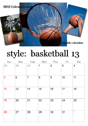 full year basketball calendar