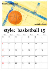 2025 basketball calendar