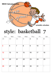 July basketball calendar