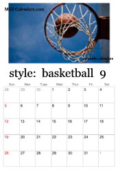 September basketball calendar