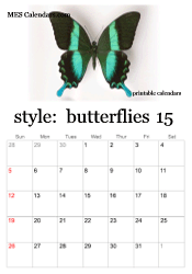 2025 butterfly calendar