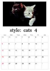 April kitten calendar