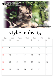 2025 big cats calendar
