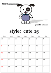 2024 cute character calendar