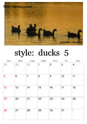 May duckling calendar