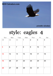 April eagle photo calendar