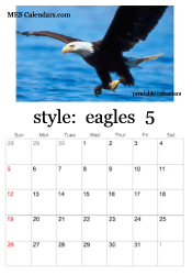 May eagle photo calendar