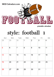 January football calendar