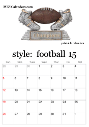 2024 football calendar
