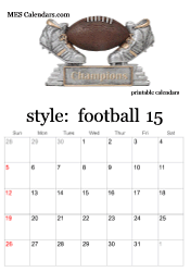 2025 football calendar