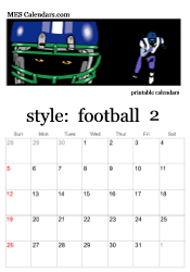 February football calendar