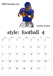 April football calendar