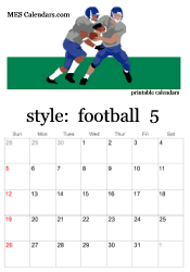 May football calendar