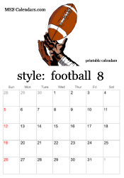August football calendar