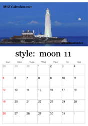 November moon calendar