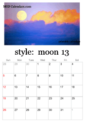 full year moon calendar