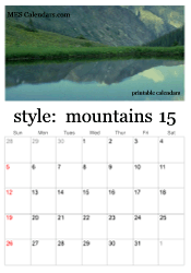 2025 mountain calendar