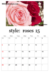 2025 rose calendar