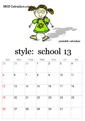full year school calendar