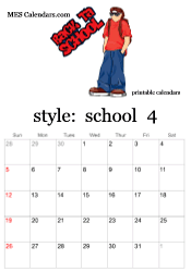 April school calendar