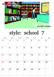 July school calendar