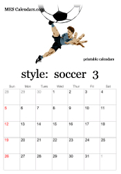 March soccer calendar
