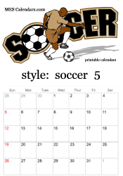 May soccer calendar