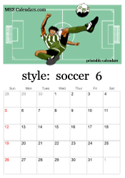 June soccer calendar