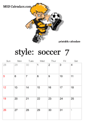 July soccer calendar