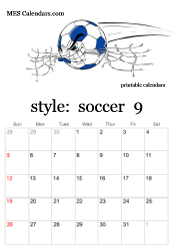 September soccer calendar