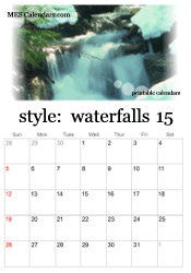2024 waterfall calendar