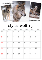 2024 wolf photo calendar