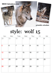 2025 wolf photo calendar