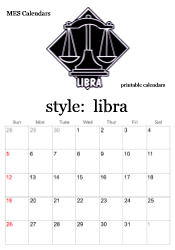 July zodiac calendar
