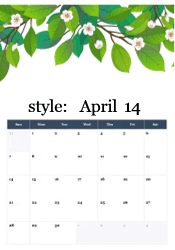 White fruit tree blossoms with green leaves - spring orchard April calendar