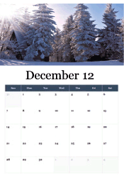 Colorful presents December calendar