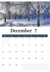 Santa Claus December calendar