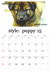2024 puppy photo calendar