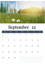 Fall soccer season calendar