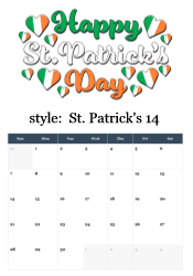 Happy St. Patrick's Day greeting with Irish flag hearts showing national pride and cultural celebration