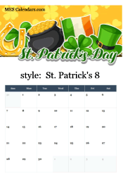Vibrant St. Patrick's Day design with Irish flag pot of gold horseshoe and shamrocks creating festive collage