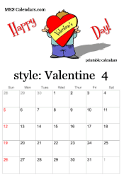April love theme calendar